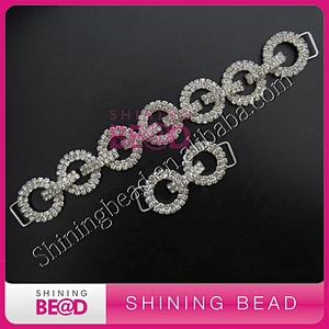 Jewelry rings crystal rhinestone bikini connector