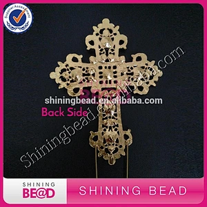 High Quality Cross Crystal Rhinestone Cake Toppers For Wedding Birthday Party Supplies