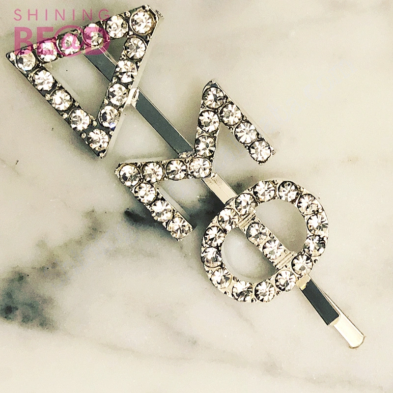 Delta sigma theta jewelry Hairpins alpha sorority for Women Girls Hair Clips Barrette Hair Accessories Letters Bobby pin