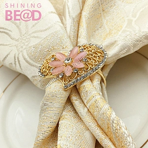 Heart Napkin Ring Wedding Party Serviette Holder Ring Table Decoration Accessories Banquet Dinner Decor