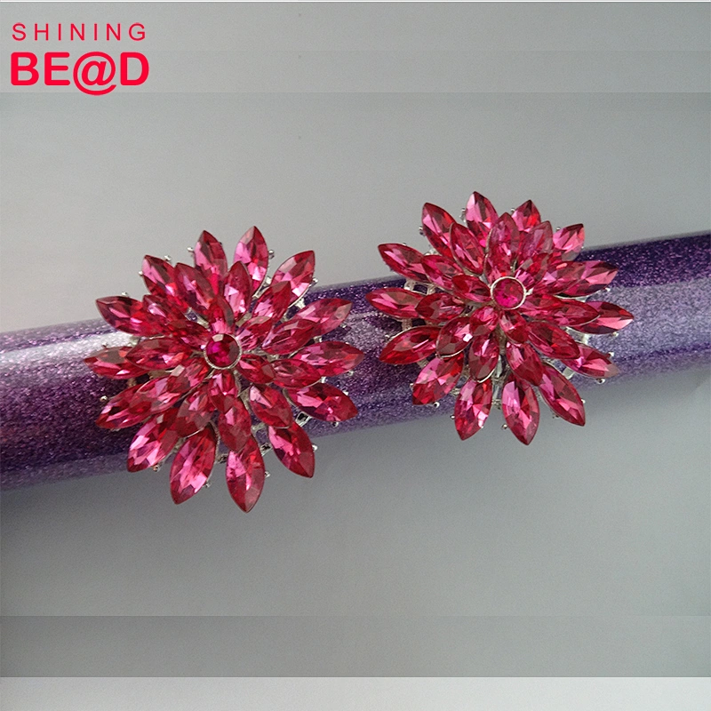 Beautiful Rhinestone Napkin Ring Acrylic Napkin Holders Handmade Buckles for Wedding and Dinner Party
