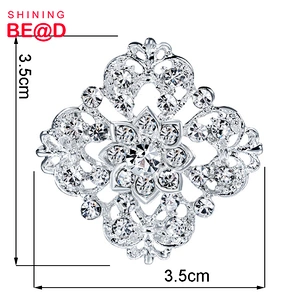 2020 All-match Fashion Rhombus Wreath Rhinestone Brooch,Rhinestone Brooch Pins,Channel Brooch Rhinestone