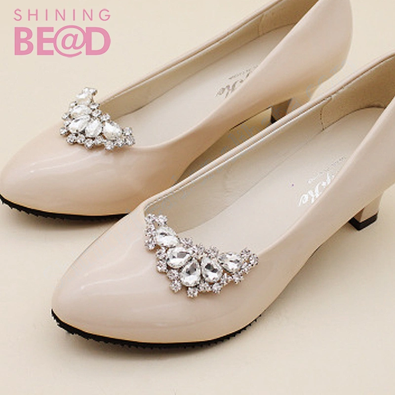 Teardrop Crystal Bridal Wedding Shoes Buckle for Women Color High Heels Shoe Clips Accessories