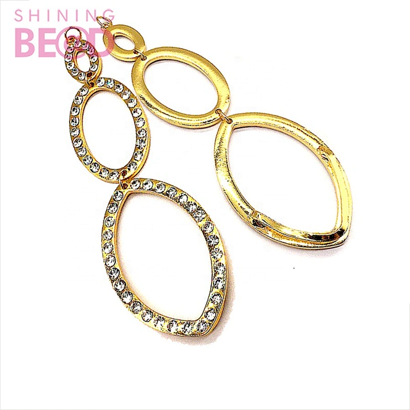 2021 New style crystal buckle bikini connector oval chain accessory for pool swimwear party