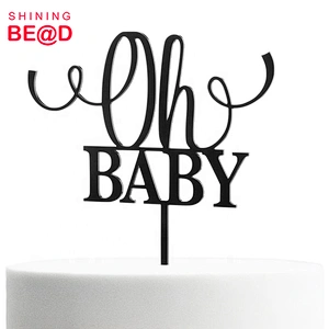 2020 New Oh Baby Acrylic Cake Topper For Baby Baptism Party Decoration,Oh Baby Cake Toppers,Baby Shower Cake Topper