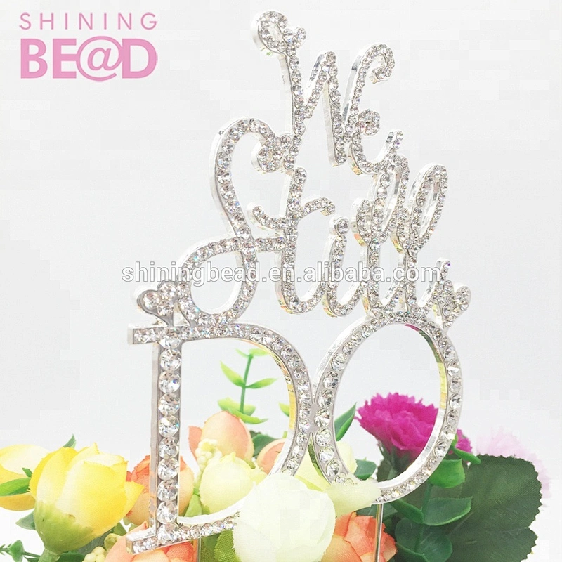 2017 new arrival wedding rhinestone cake topper