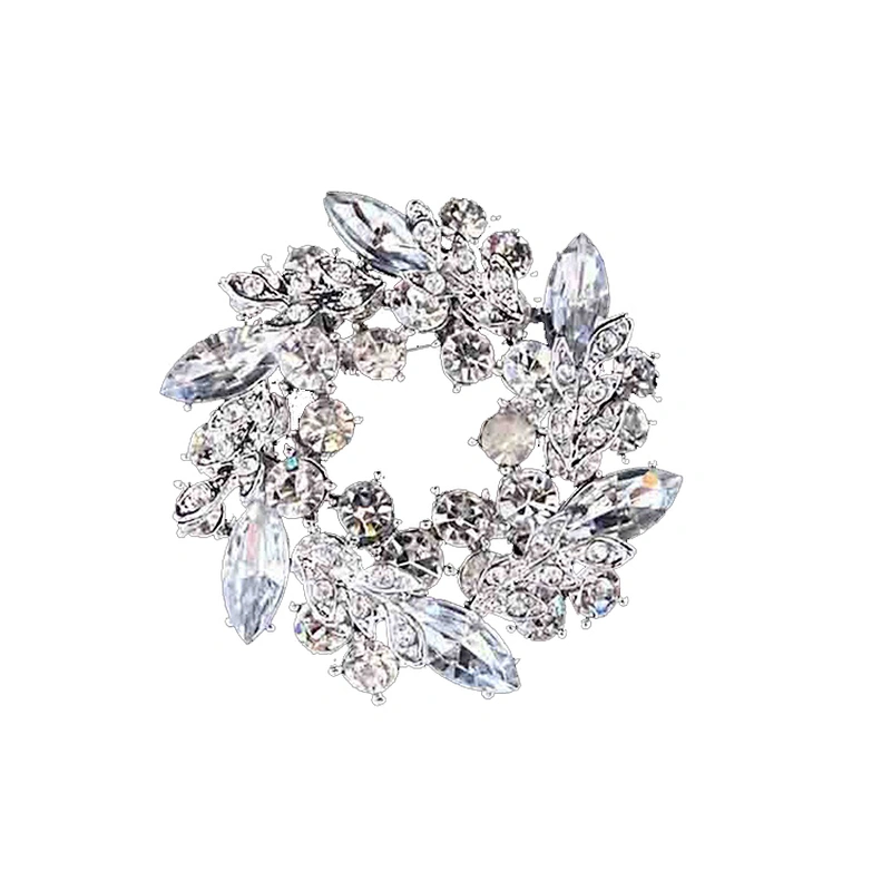 Hot Selling Beautiful Bauhinia Flower Rhinestone Brooch,Rhinestone Initial Brooches,Rhinestone Snowflake Brooch
