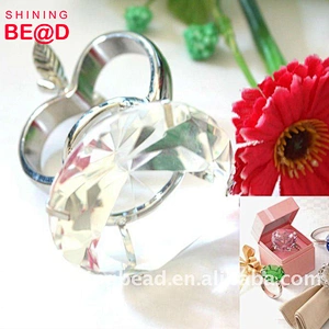 Bulk fashion crystal glass napkin rings silver napkin holder for wedding