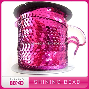 High quality colorful sequin fabric various size sequin trimming