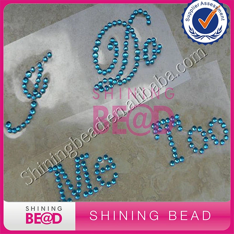 high-grade letter Me Too rhinestone letters stickers