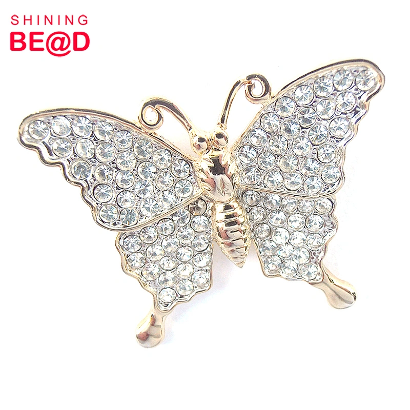 2020 Latest Fashion And Elegant Butterfly Rhinestone Brooch Pin,Hijab Accessories Pins,Pins For Hijab