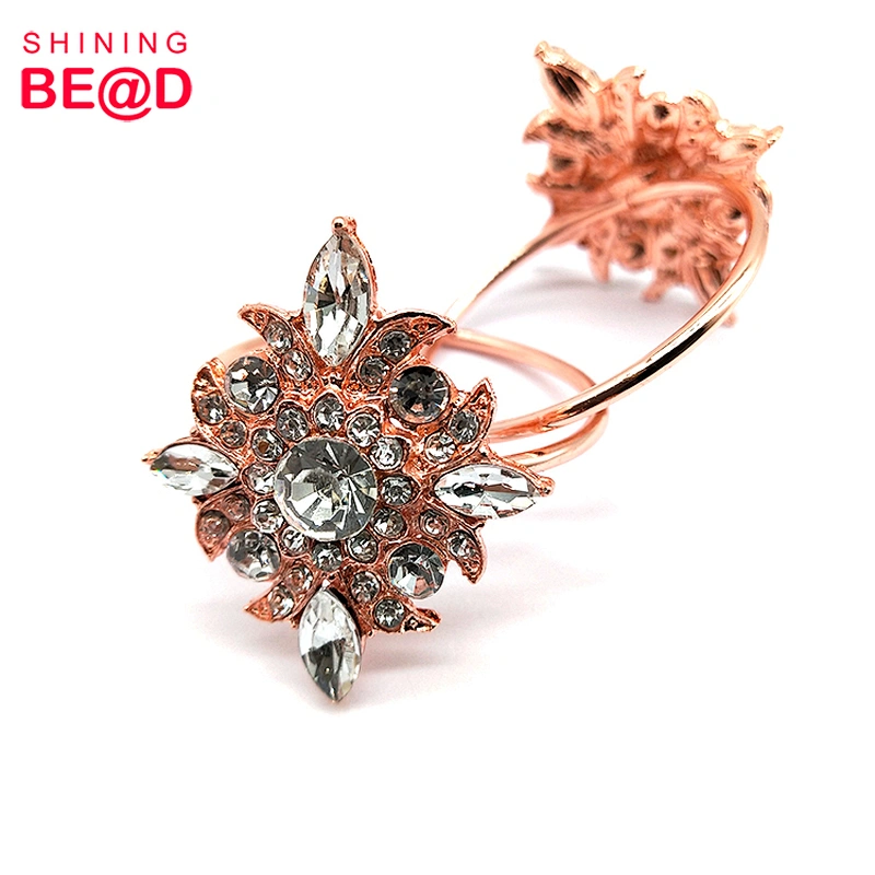 2020 Fashion Flower Shape Rhinestone Napkin Ring For Wedding Decoration,Flower Napkin Ring,Crystal Napkin Rings For Weddings