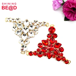 2020 New Fashion Glass Rhinestone Shoe Chain For Sandal Decoration,Flat Sandal Shoe Jewelry Chains