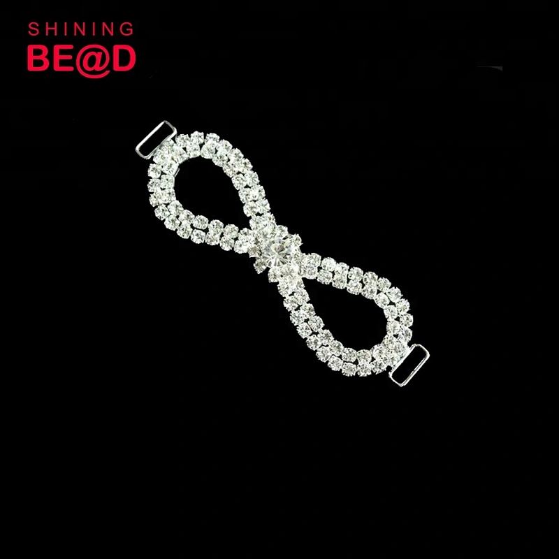 Factory direct sales high quality rhinestone bikini connector