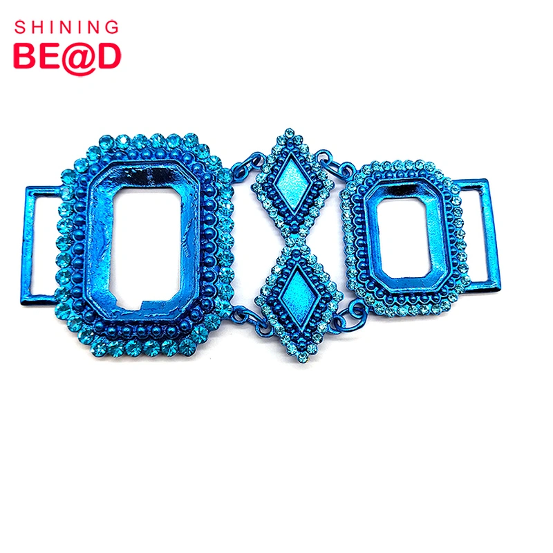 Wholesale High Quality Glass Rhinestone Bikini Connector,Rhinestone Buckles For Dresses,Rhinestone Connector For Bikini