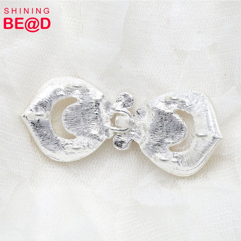 Cheap Bling Rhinestone pearl clasp closure for scrapbooking and Wedding Decoration