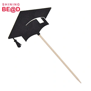 Wholesale Graduation Ceremony Cake Supplies Graduation Hat Shaped Acrylic Cake Topper