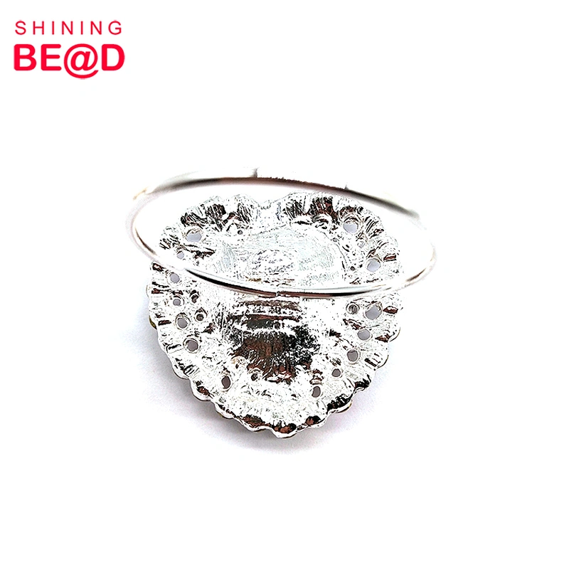 High Quality Heart-shaped Silver Plated Crystal Rhinestone Napkin Ring For Wedding Table Decoration,Gold Rhinestone Napkin Rings