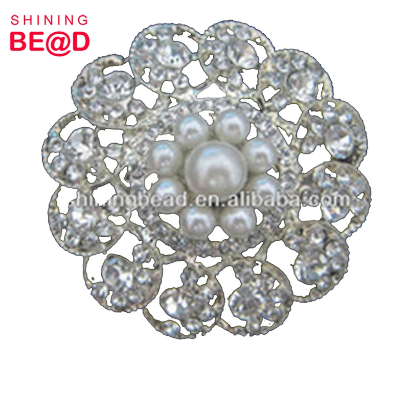 Wholesale New Fashion Flower Shaped Pearl Rhinestone Brooch,Channel Brooch Rhinestone,Brooches Women Pearl Rhinestone