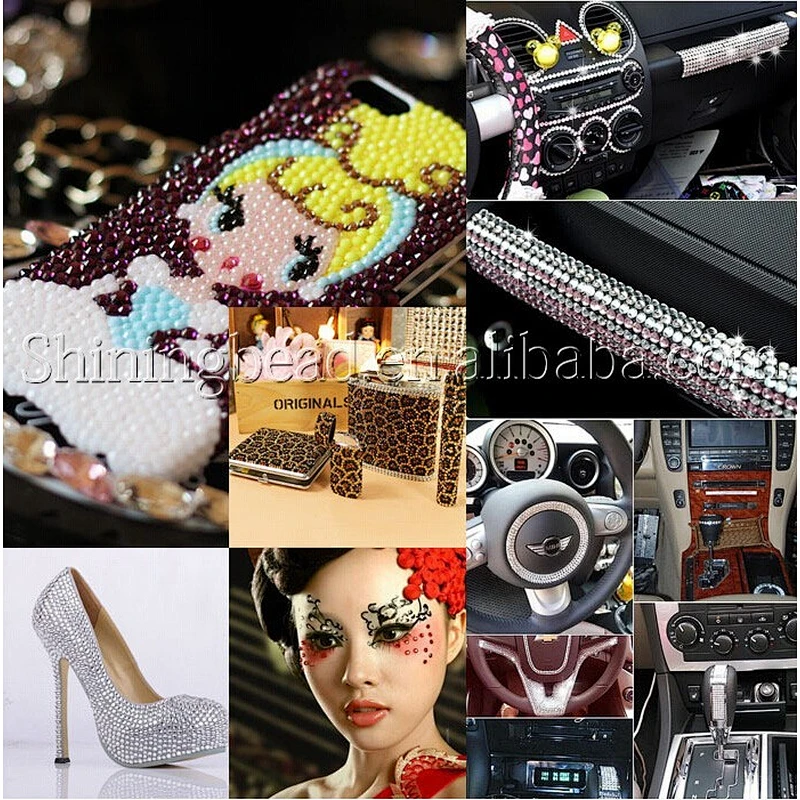 crown shape rhinestone self-adhesive sticker