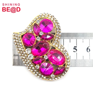 2021 Hollow Heart Shaped Gold Plated Crystal Rhinestone Brooch Pin For Clothes Decoration,Rhinestone Brooches