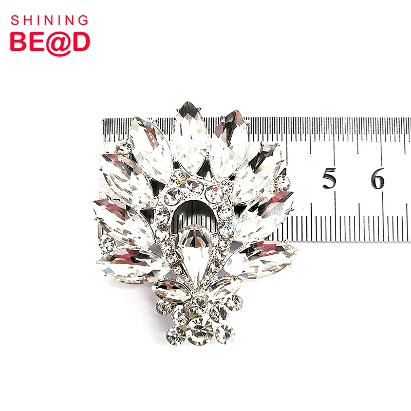 Wholesale Silver Plated Rhinestone Buckle,Small Rhinestone Buckle,Starfish Rhinestone Buckle