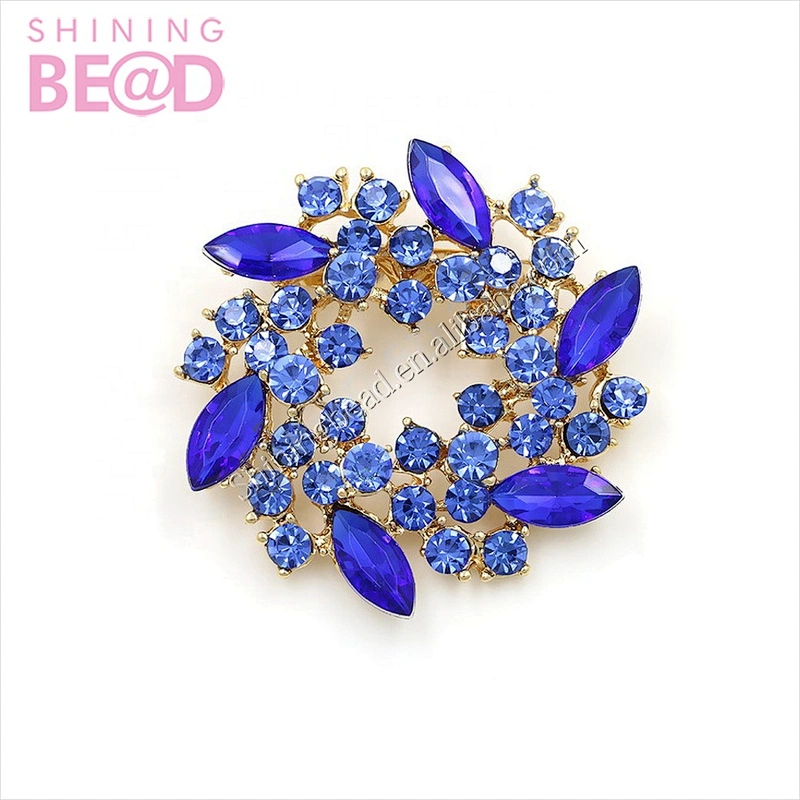Wedding invitation rhinestone brooch metal dress accessory for party