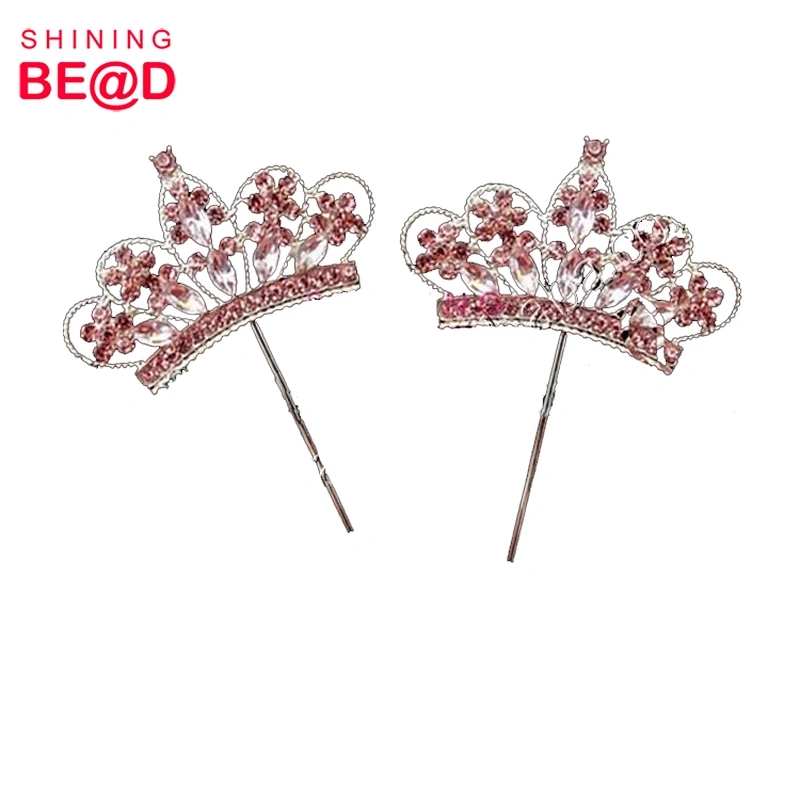 Wholesale Elegant Acrylic Rhinestone Crown Cake Topper