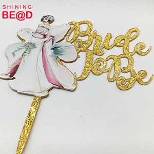 2018 Hot sale Unique Fashion Letter Bride To Be Acrylic Wedding Cake Topper for Wedding Party