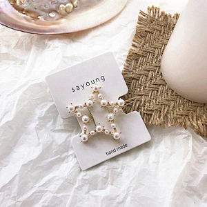 Fashion Pearl Bead Hairpins for Women Barrette Handmade Pearl Flower Stick Hairpins Hair Clips Accessories