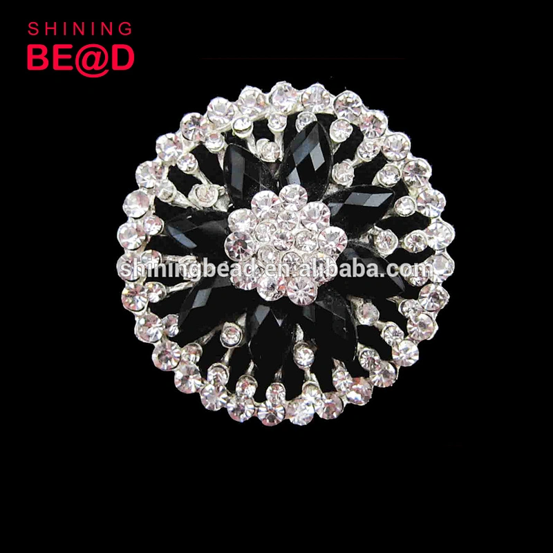 Manufacturer Wholesale Flower Shape Wedding Rhinestone brooch