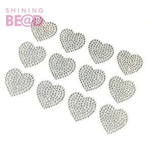 Heart Acrylic Crystal Bling Rhinestone Self Adhesive Scrapbook Car Stickers Bags Shoe Decoration