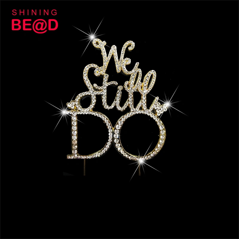 New product birthday rhinestone wedding cake topper for celebrations