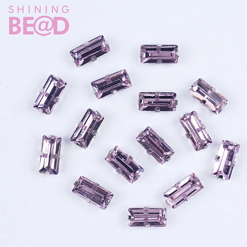 Decoration Diamante Rectangle Acrylic Rhinestones for Clothing Shoes Claw Rhinestones Applique All for Sewing