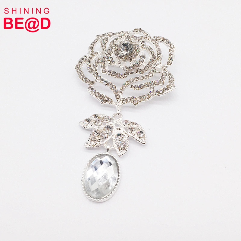 2019 Hinght Quality New Arrival Promotion Rose Shape Women Flower Brooch Pin