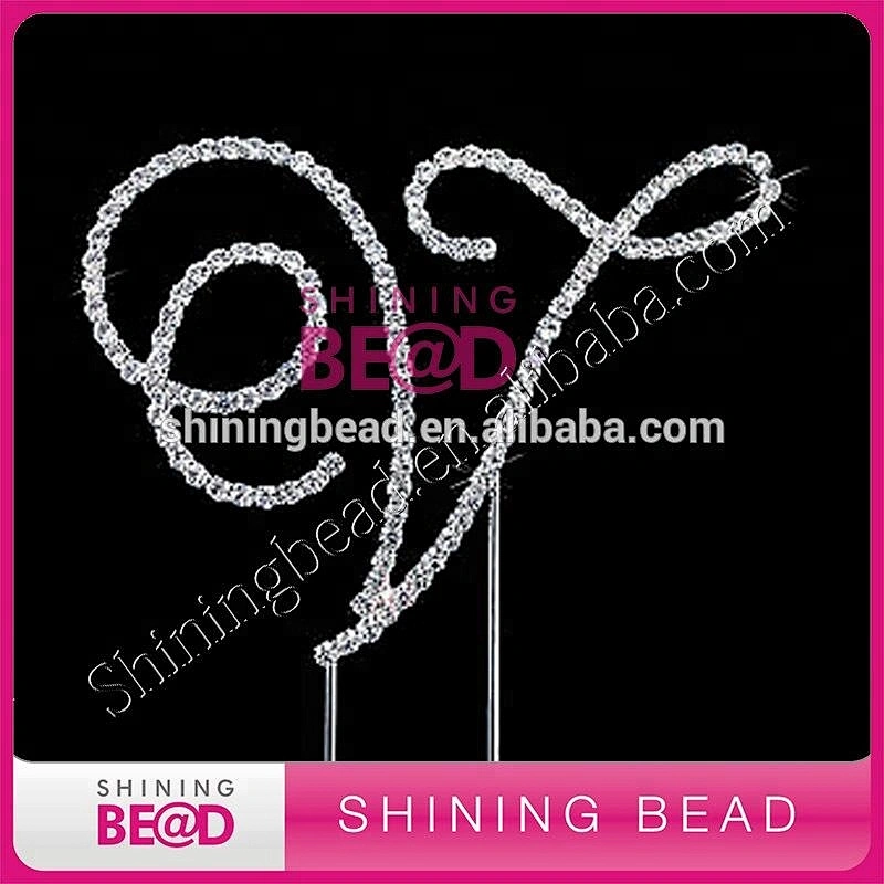 Hot sale new design Wedding Letter Cake Topper For Table Centerpieces