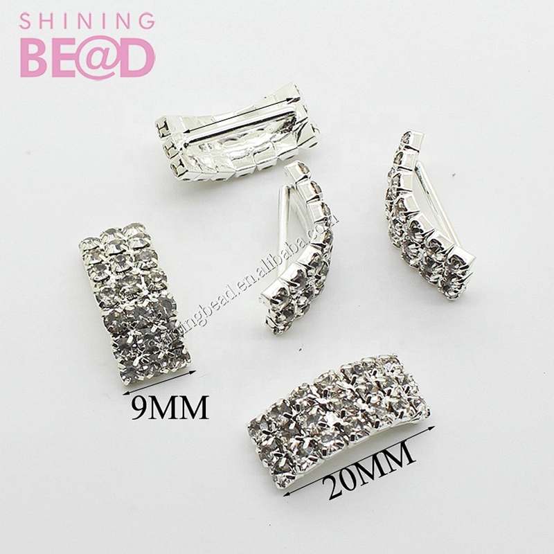 Rhinestone Arch Buckles Ribbon Slider Women For Ribbon Invitation Card Gift Decoration Craft Accessories