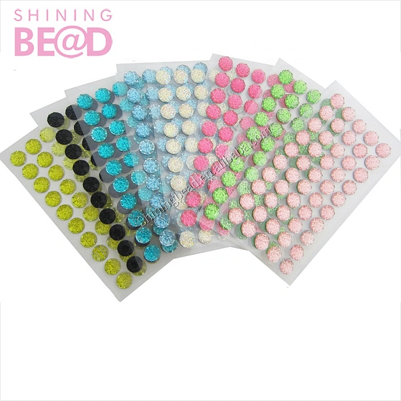 Custom 3d cell phone resin rhinestone stickers for promotion