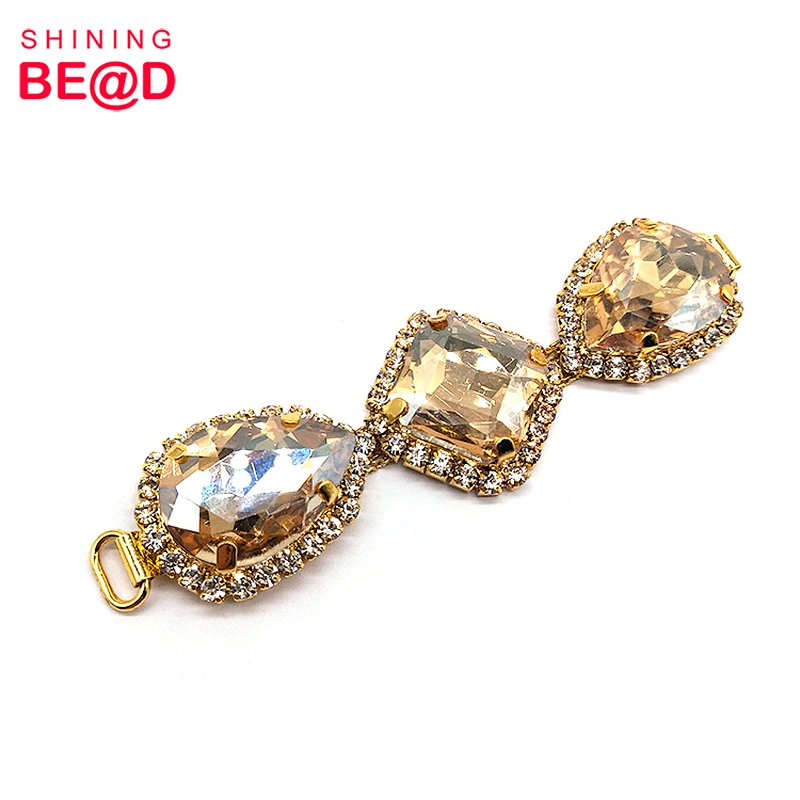 2020 New Flat Back Glass Rhinestone Bikini Connector,Rhinestone Swimwear Bikini Connector,Rhinestone Bikini Connector