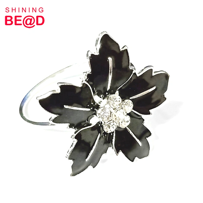 Sell Fashion Flower Shape Rhinestone Napkin Ring For Wedding Table Decoration,Crystal Napkin Rings For Weddings