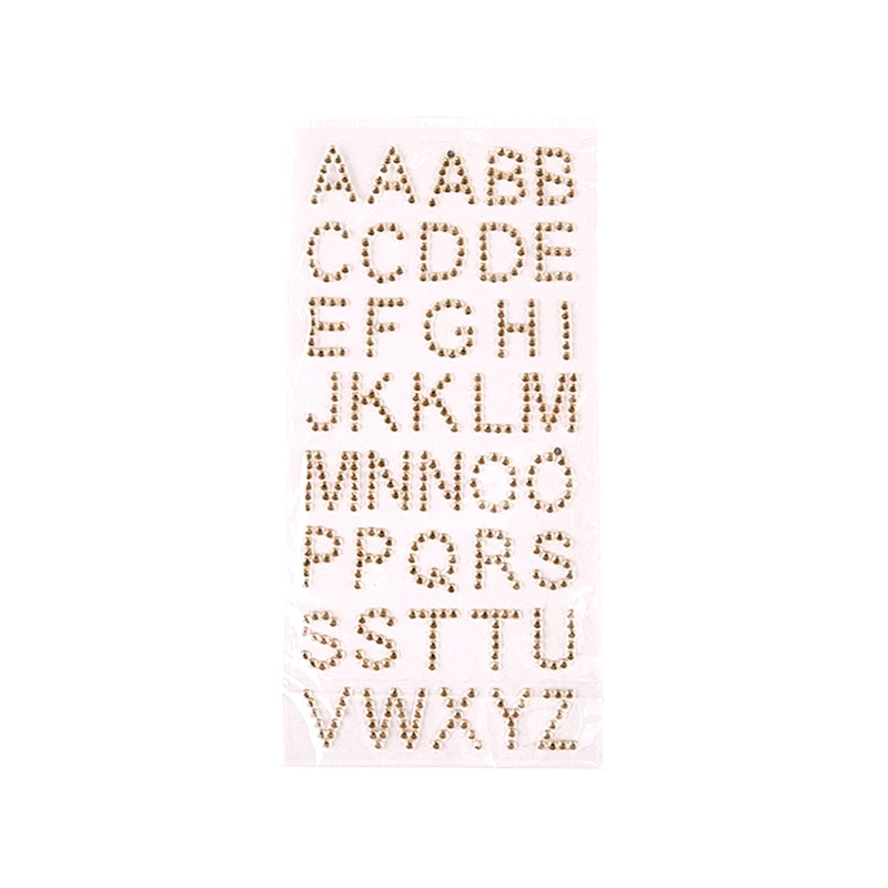 2021 High Quality Self-adhesive Letter Acrylic Rhinestone Stickers For Decoration,Rhinestone Sticker Sheet