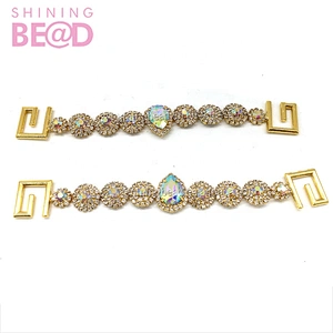 Wholesale AB Colors Rhinestone Bra Swimsuit Swimwear Bikini Connectors Headband Bag Buckles Chain bulk