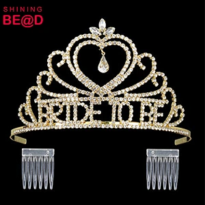 High quality gold bridal shower wedding shower crowns