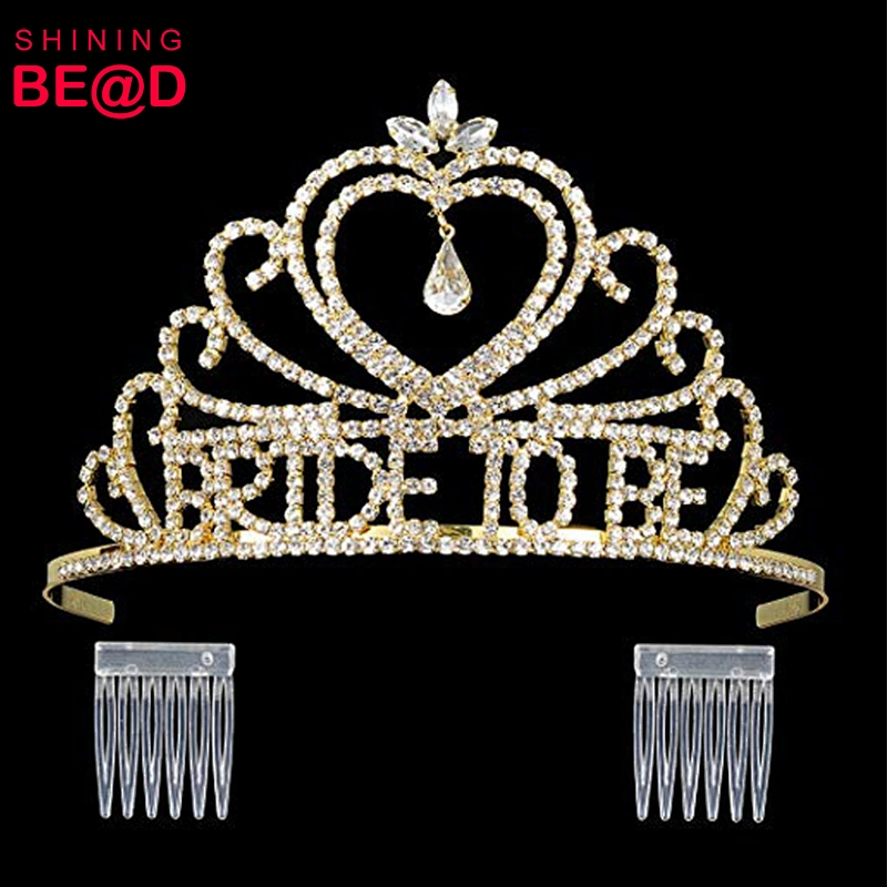 High quality gold bridal shower wedding shower crowns