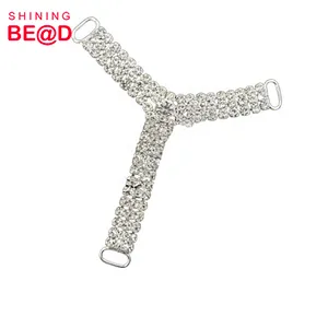 New T-shaped Rhinestone Bikini Connector,Rhinestone Connector For Bikini,Bikini Connectors For Sale