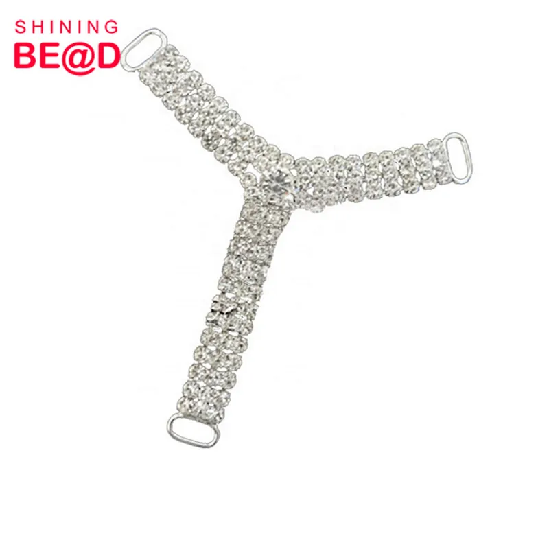 New T-shaped Rhinestone Bikini Connector,Rhinestone Connector For Bikini,Bikini Connectors For Sale