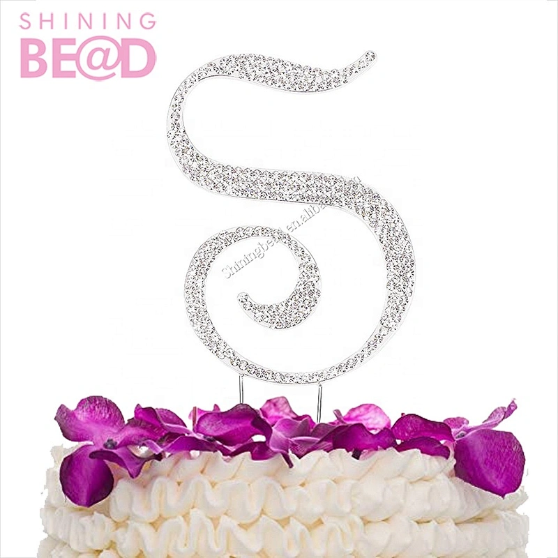 Monogram Letter S Personalized Wedding Cake Topper Celebrations For Wedding Souvenirs