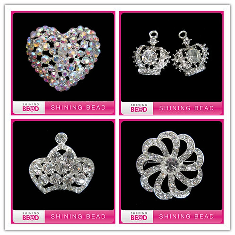 new arrival rhinestone brooch bouquet wholesale for wedding decor