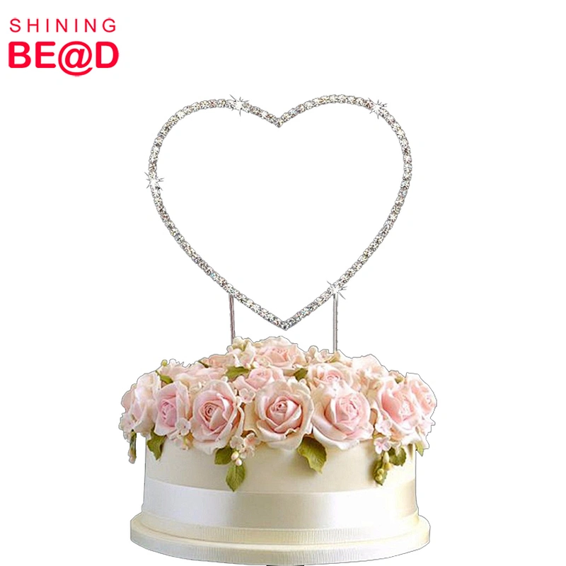 2020 High Quality Heart Shape Wedding Cake Topper For Cake Decoration,Chinese Wedding Cake Topper