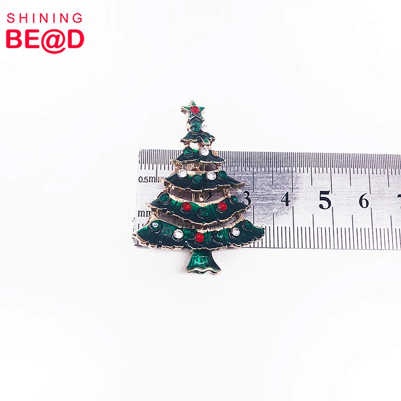 2020 New Year Cute Christmas Brooch Decoration-Enamel Christmas Tree Brooch,Christmas Brooch,Christmas Rhinestone Brooch